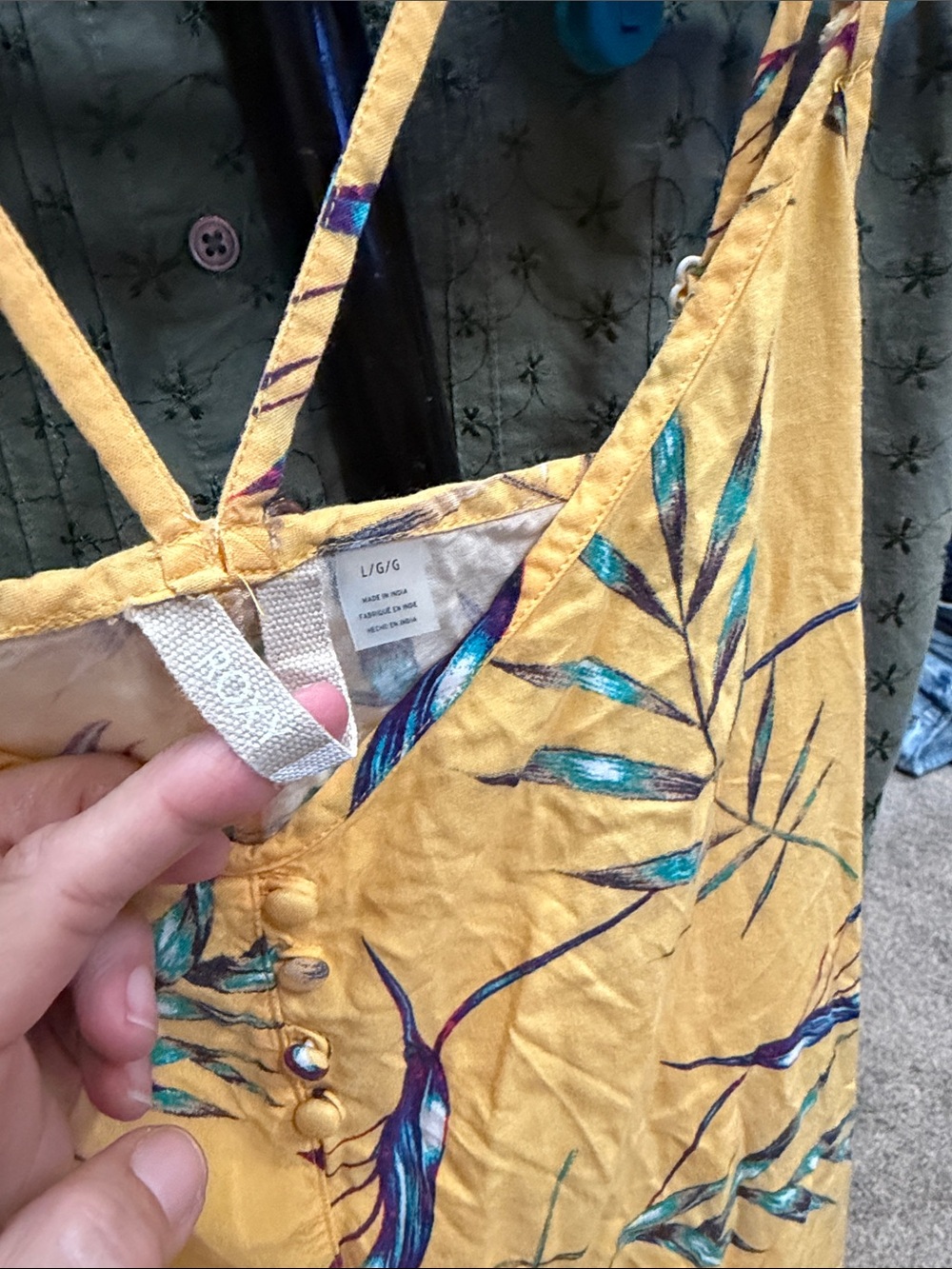 Roxy Yellow Floral Print Strappy Romper - Picture 2 of 6